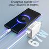 67W USB Fast Charger for Xiaomi Redmi Note 14 13 12 4G-5G, Redmi Note 12 Pro 4G-5G, Note 12 Pro Plus - Ultra Fast Charging