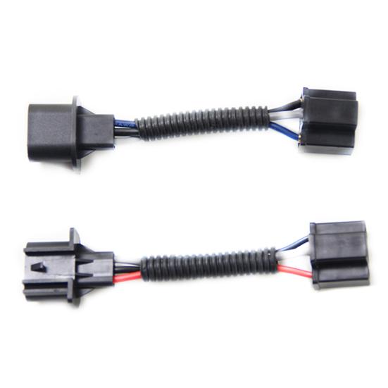 2Pcs H13 To H4 Car Headlight Conversion Connector Socket Cable Harness Adapter