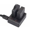 ABS Material Camera Charging Stand Battery Charger for EKEN SJ4000/H9R Waterproof Cameras Double Channel Charger