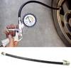 New 1Pc Motorcycle Bike Car Flexible Clip On Air Tyre Tire Chuck Inflator Hose