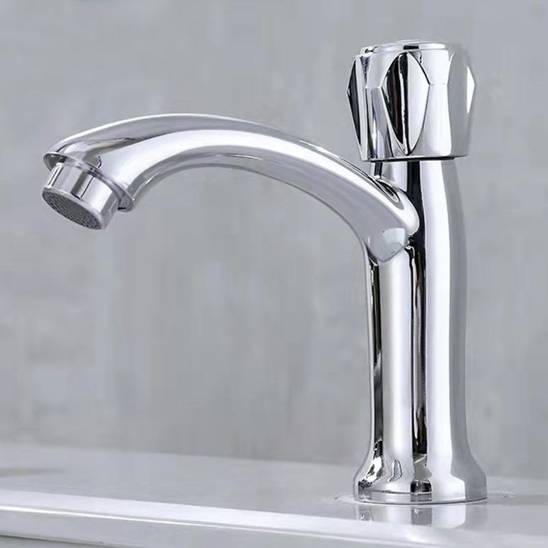 Одиночный смеситель для холодной воды из цинкового сплава, Раковина с одним отверстием, Раковина, Смеситель, Раковина, Раковина, Умывальник, Смеситель