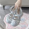 New Spring Thick Heel Mary Jane Small Leather Shoes 2025lolita Sweet Bow Princess Style High-end Single Shoes
