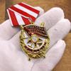 Soviet Red Flag Medal, National Honor Commemorative Medal, Russian Comrades Chest, Soviet Medal, Metal Emblem