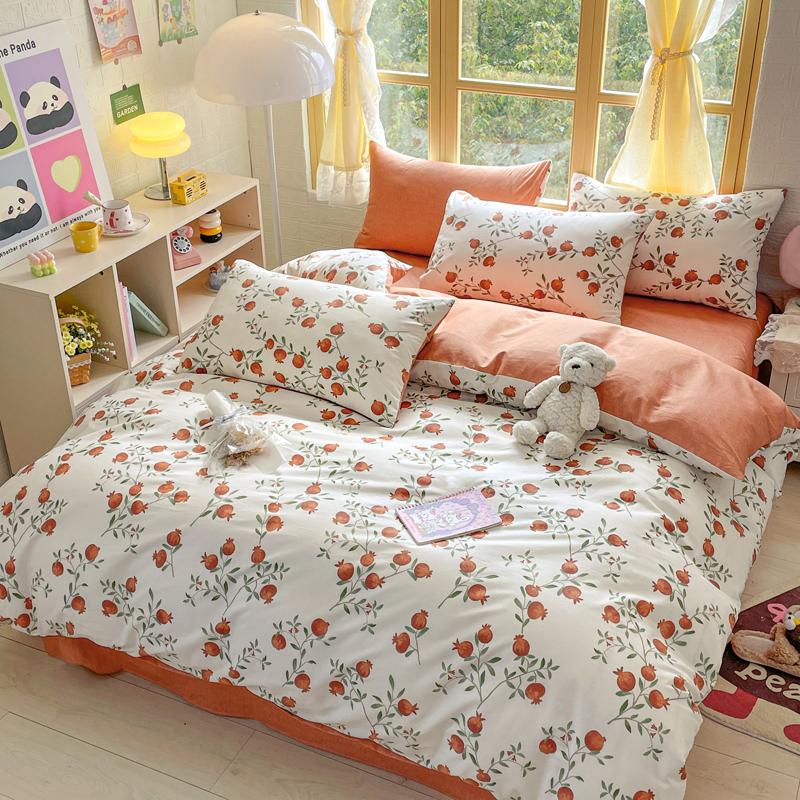 Элегантный синий цветочный узор пододеяльник комплект 100% хлопок мягкий приятный для кожи комплект постельного белья размера Queen одеяло чехол наволочки