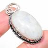 Rainbow Moonstone Handmade 925 Sterling Silver Jewelry Pendant 1.97" G8n62
