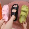 Fashion Summer Platform Soft Slippers Women 2024 Open Toe Thick Bottom Cloud Flip Flops Woman EVA Non-slip Sandals Indoor Slides