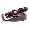 Women's Vintage Leather Belt Casual Pin Buckle Pants Belt Korean Style Versatile Cowhide Women's Leather