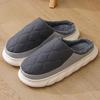 Men's Winter Down Cloth Slippers for Home Use, Thick Soled Warm, Waterproof, Anti Slip Men's Slippers, Women's Winter Styles