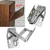 2x Tip Out Tray Hinges, 45 Degree Downward Flip Doors Spring Hinge, Iron Down Door Support for