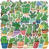50 Holographic Cartoon Cactus Graffiti Stickers Decorative Ipad Suitcase Notebook Diy Waterproof