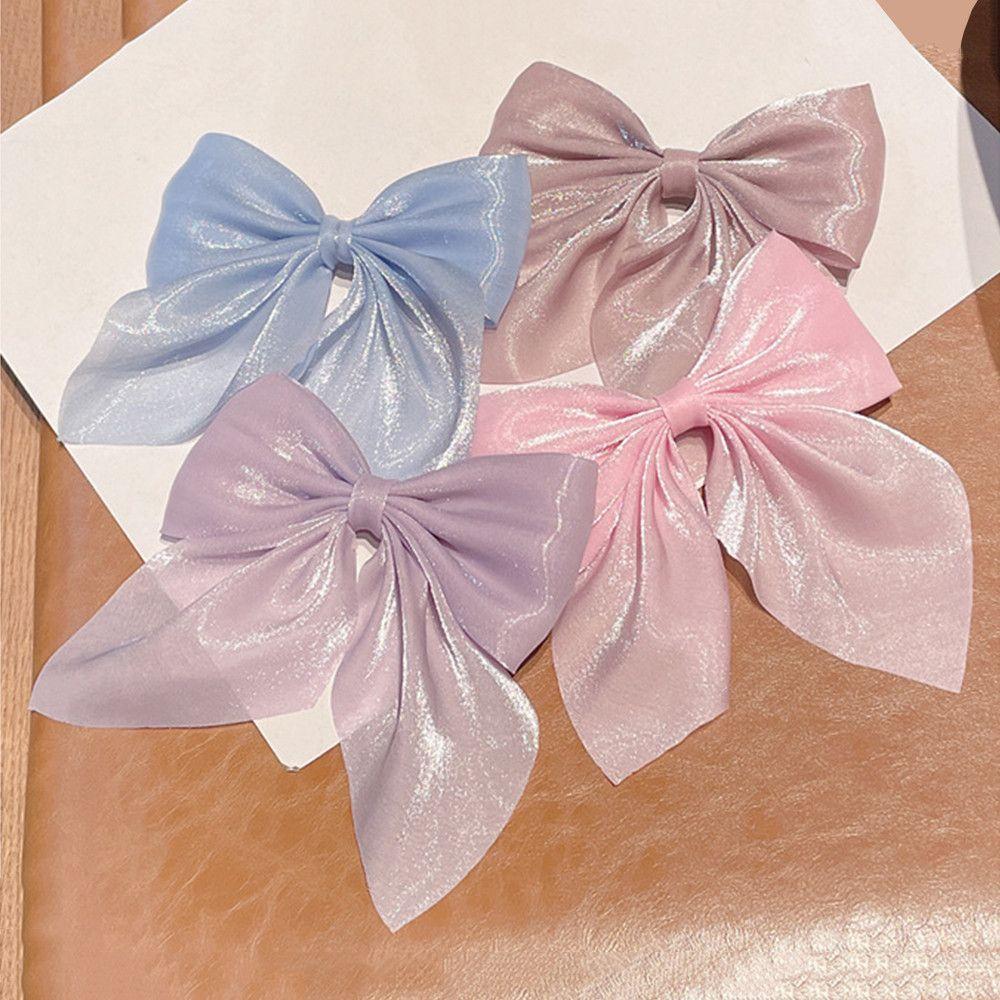 Hair Accessories Ponytail Clip HairBands Barrettes Satin Hair Ties Bow Hairpin Bowknot Hairclips