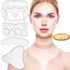 Silicone Anti-Wrinkle Patches Set for Face, Neck Chest Reusable Lifting Smoothing Patches for Forehead, Eye, Neck Dcollet