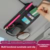 Car Sun Visor Organizer Multi-Pocket Auto Card Holder Storage Glasses Clip Sunshade Baginterior Accessories Sunglasses