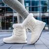 2023 Winter New Woman Warm Snow Boots Waterproof Lace-Up Thicken Plush Winter  Warm Platform Ankle Boots