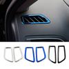 For Renault Koleos 2017- Dashboard Air Conditioning AC Outlet Vent Frame Cover Trim Stainless Steel For Samsung