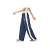 Li-Ning Sports Lifestyle Series Letter Casual Straight Leg Breathable Comfortable Knitted Sports Pants Women Bottoms Deep-Navy AKLU568-2