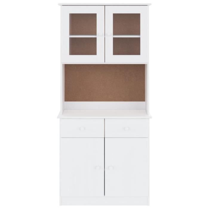 VidaXL Buffet ALTA White 77x35x165 Cm Solid Pine Wood 3187774