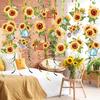 18Pcs Sunflower Hanging Swirls Decorations Sunflower Foil Swirls Ceiling Wall Decor for Birthday Party Wedding Baby Shower