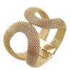 Women Cool Fashion Mesh Wide Spring Cuff Bracelet Jewelry Punk Bangle