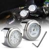 Handlebar Mount Clock Waterproof Big Dial Effective Motorcycle Gauge Temperature Watch for Vehicle