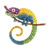 Color-Changing Lizard Brooch Female High-End Sense Foreign Trade Seven-Dimensional Five Elements, Color Dragon Pin Brooch Accessories