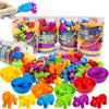 1 Set Kids Color Sorting Bowl Toy Educational Preschool Learning Animal Learning Counting