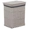 VidaXL Laundry Basket White Willow