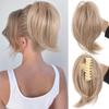 Synthetic Messy Bun Hair Piece Scrunchies for Women Straight Chignon Ponytail Clip In Hair Extensions Tousled Updo