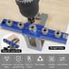 Upgraded Doweling Jig Kit Adjustable Woodworking Punch Locator Aluminum Pocket Hole Jig with 3 Drill Bit for Panel Furniture