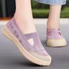 Women's Shoes New Summer Versatile Casual Shoes Flying Woven Breathable Single Shoes Soft Sole Comfortable Mother Shoes Simple Shoes Women's
