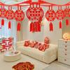 Chinese Style Chinese Marriages Hanging Banner DIY Wall Ornament  New Year Party Decorations