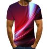 Three-dimensional Graphic T-shirt Casual Lattice Tops 3D Men's T-shirt Summer T-shirt Men's O-neck Shirt Plus Size Streetwear