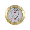 Mini Round Thermometer Hygrometer with Calendar for Tea Box or Desk, Pointer Type, Measures In Fahrenheit & Celsius