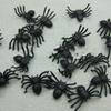 200 Simulated Little Spiders Halloween Black Luminescent Plastic Mini Spider Decorative Toys Holiday Atmosphere Helper