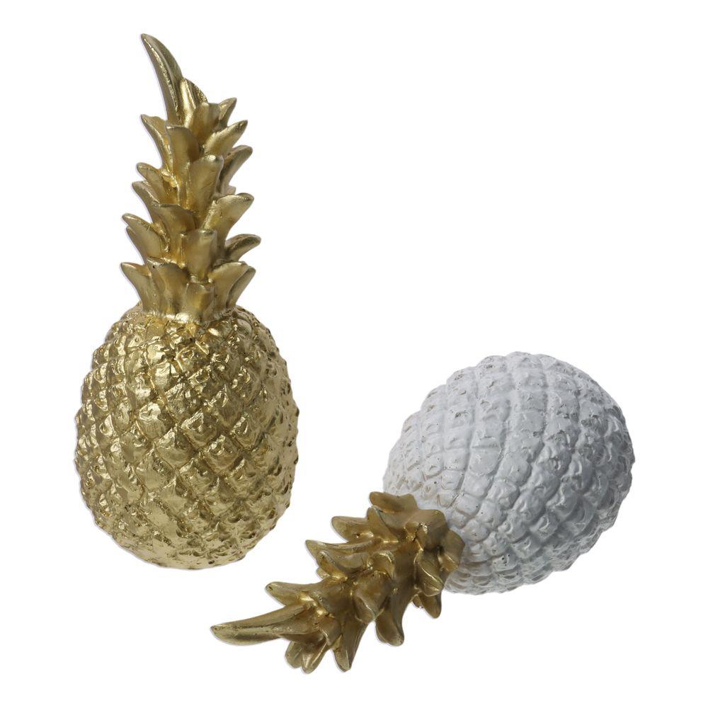 White/Black/Gold Resin Crafts Pineapple Pineapple Craft Ornaments Home Decoration Ornaments  Office
