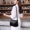Portable Small Women Shoulder Bags Travel Multi-Layer Classic Soft Surface Vintage