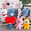 Cartoon BTS Dolls BT21 Bangtan Boys Plush Toys Korea Stars TATA Peluche VAN COOKY RJ CHIMMY Plushies Birthday Gift Girl Child