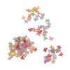 100pcs Butterfly Shape Beads Plastic Material Relaxing DIY Making Colorful Craft Beads for Jewelry