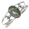 Prehnite Marlene Gemstone Handmade Silver Jewelry Cuff Bracelets 7''Adjustable