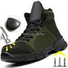 Indestructible Ryder Shoes Men Steel Toe Cap Work Safety Shoes Puncture-Proof Lightweight Breathable Sneakers Black Work Boots