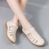 Women's Leather Sandals Loafers Soft Sole Vintage Shoes Flats for Ladies