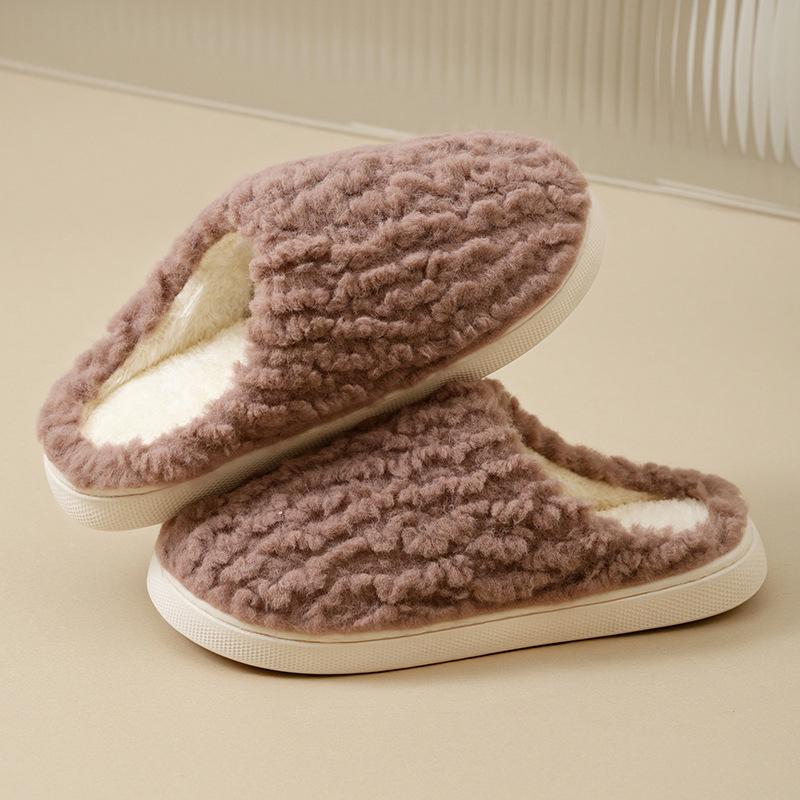 Winter Turtle Shell Cotton Slippers Women's New Indoor Home Home Home Non-slip Warm Plush Slippers Men's
