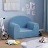 VidaXL Children's Sofa, Seat with Armrests, Armchair with Backrest for Toddlers, Home Bedroom Furniture, Blue 357008