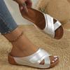 Women Wedge Sandals 2024 Summer Plus Size Casual Open Toe Sandals Vintage Anti-Slip Female Thick Bottom Slippers Sandalias Mujer