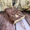 Vintage Leather Journal, Aesthetic Tree Design Wedding Gift, Sketchbook with Key, Deckle Page Notebook, Dream Journal, Personalized Gift.