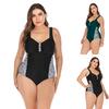 Sexy Leopard Large Plus Size 5XL Swimwear Women One Piece Swimsuit for Fat Lady Beach Bathing Swiming Suits Biquini Female