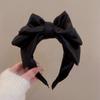 Sweet Black Bow Knot Hairband Temperament Elegant Headband For Women Korean Style  Headdress Girls Hair Accessories
