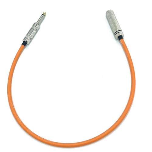 KMsound CANARE GS-6 Orange Wireless Conversion Extension Patch Cable, Made In Japan (S-S, 50cm)