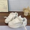 Fashion Niche Milky White Bread Shoes Women's Summer New Student Versatile Casual Board Shoes Women