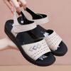 Summer Sandals Non-slip Soft-soled Medium and Old Women's Shoes Middle-aged Flat-soled Summer Flat-heeled Comfortable Elderly Shoes